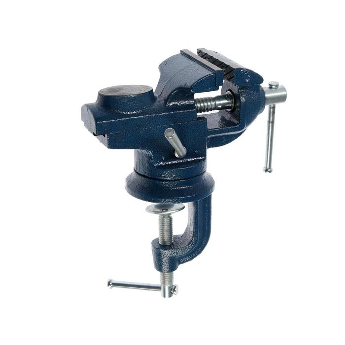 Тиски слесарные Тиски слесарные "СИБРТЕХ", настольные, поворотные, ширина рабочих губок 65 мм, наковальня