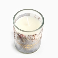 Новогодняя свеча с калькой &laquo;Новый год: Сказочного года&raquo;, аромат корица,5х6х5 см