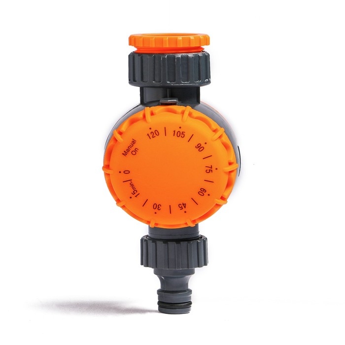 Таймер для полива, до 2-х часов, с набором переходников для подключения, пластик, Greengo Таймер для полива, до 2-х часов, с набором переходников для подключения, пластик, Greengo