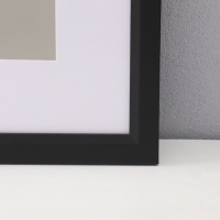 Фоторамка МДФ "Anna" 40х50 см, с паспарту (30х40 см), чёрный (пластиковый экран)