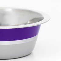 Миска цветная стандарт 350 мл, фиолетовая/бежевая Миска цветная стандарт 350 мл, фиолетовая/бежевая
