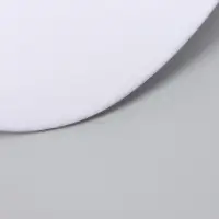 Козырёк для кепки, гнутый, 5.5&times;19 см, белый