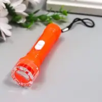 Фонарик брелок для ключей на кольце &laquo;Световой луч&raquo;, 9.5&times;3&times;3 см, МИКС