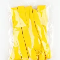 Воздушные шары для моделирования 125 см, d=7.5 см, 10 шт., жёлтые