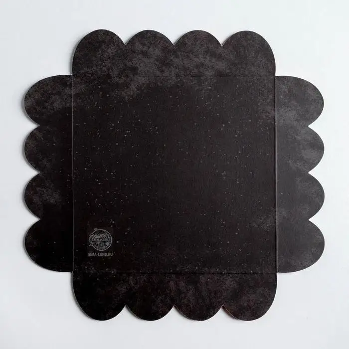 Коробка для кондитерских изделий с пластиковой крышкой &laquo;С Новым годом&raquo;, 13 х 13 х 3 см