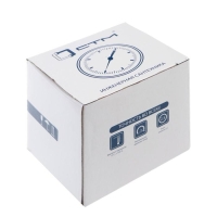 Термоманометр "CTM", аксиальный, Дк 80 мм, 1 МПа, наружная резьба 1/4", 120&deg;С