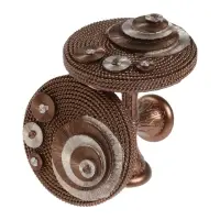 Крючок для штор CAPPIO KS038, d=11 см, цвет бронза с серебром, 2 шт