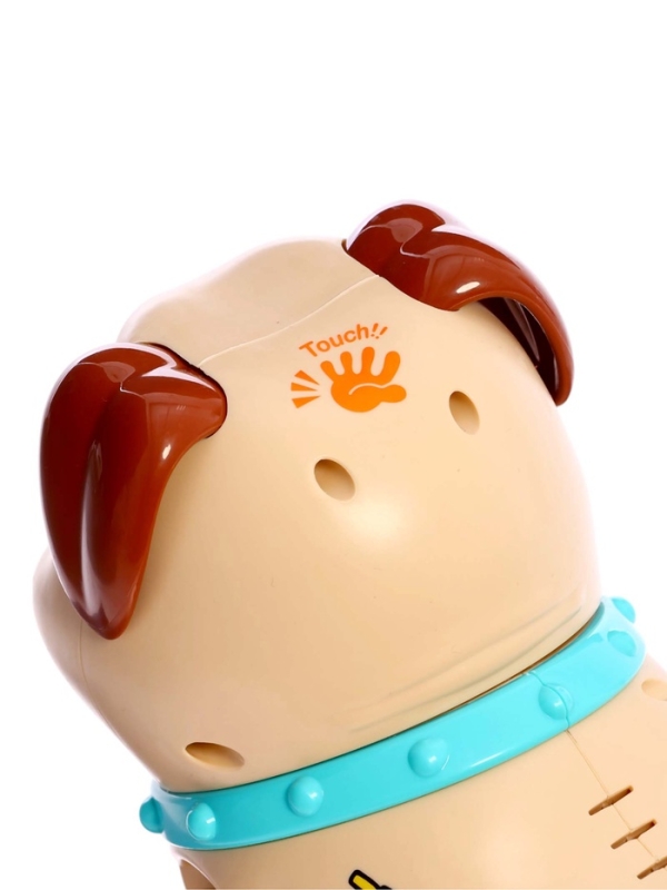 Интерактивная игрушка "Щенок Барри" звуковые и световые эффекты, ходит, выпускает пар