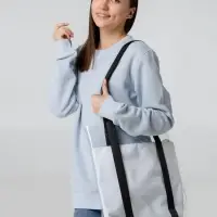 Шопер Clarity с белым органайзером, прозрачный