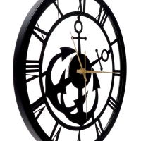 Часы настенные интерьерные &laquo;Якорь&raquo;, плавный ход, d-40 см