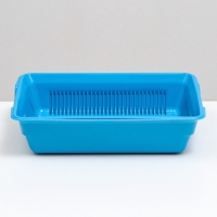 Туалет глубокий с сеткой 36 х 25 х 9 см, голубой Туалет глубокий с сеткой 36 х 25 х 9 см, голубой