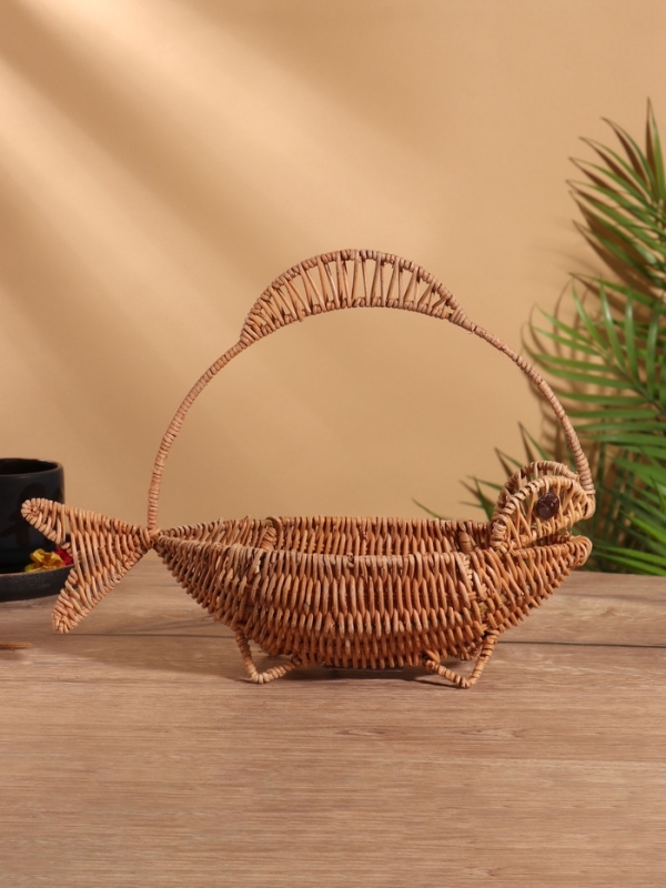 Корзинка в форме рыбки, 11х32х25 см, ротанг