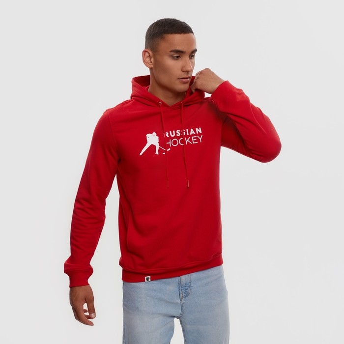 Худи President Спорт.Хоккей, размер XXL, цвет красный Худи President Спорт.Хоккей, размер XXL, цвет красный