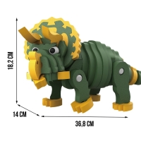 Конструктор «Трицератопс», мягкий, материал EVA, 64 детали Конструктор «Трицератопс», мягкий, материал EVA, 64 детали