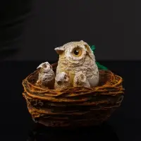 Фигура "Совушки в гнезде" 7.5х10х9.2 см