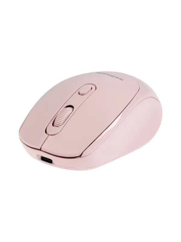 Мышь WELLMADE M03, беспроводная, оптическая, 1200 dpi, розовая