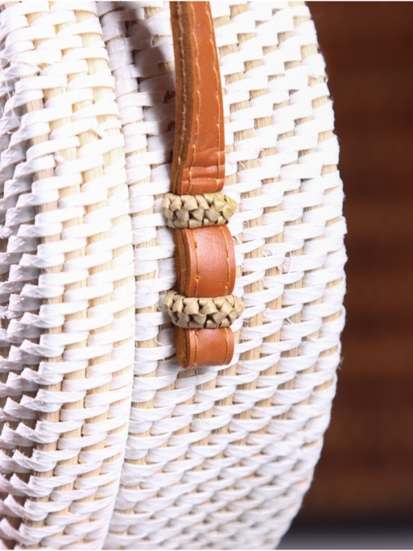 Сумка плетеная ротанг Сумка плетеная ротанг "Мандала" бежевый, 20х6х70 см