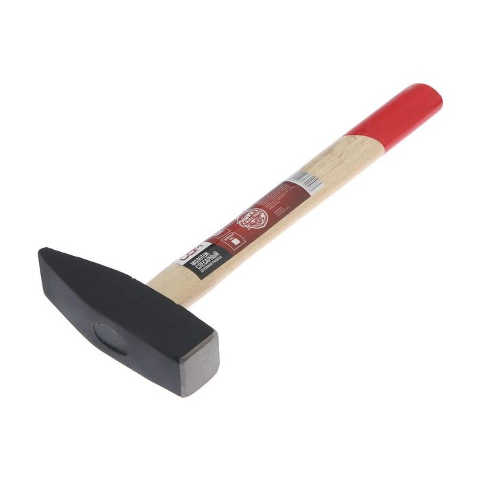 Молоток слесарный ЛОМ, квадратный боек, деревянная рукоятка, 1500 г Молоток слесарный ЛОМ, квадратный боек, деревянная рукоятка, 1500 г