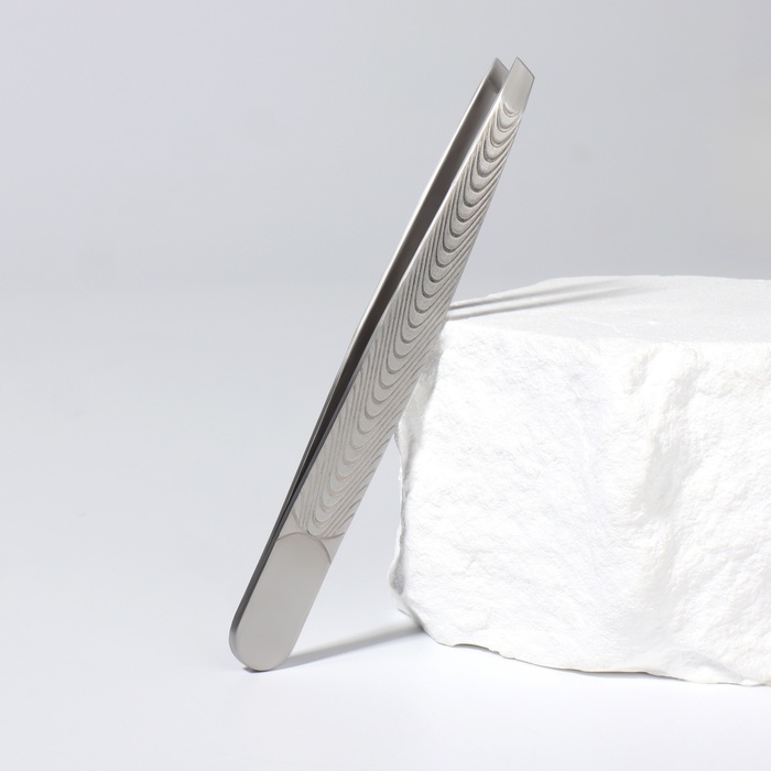 Пинцет скошенный, широкий, 10,7 см, цвет серебристый Пинцет скошенный, широкий, 10,7 см, цвет серебристый