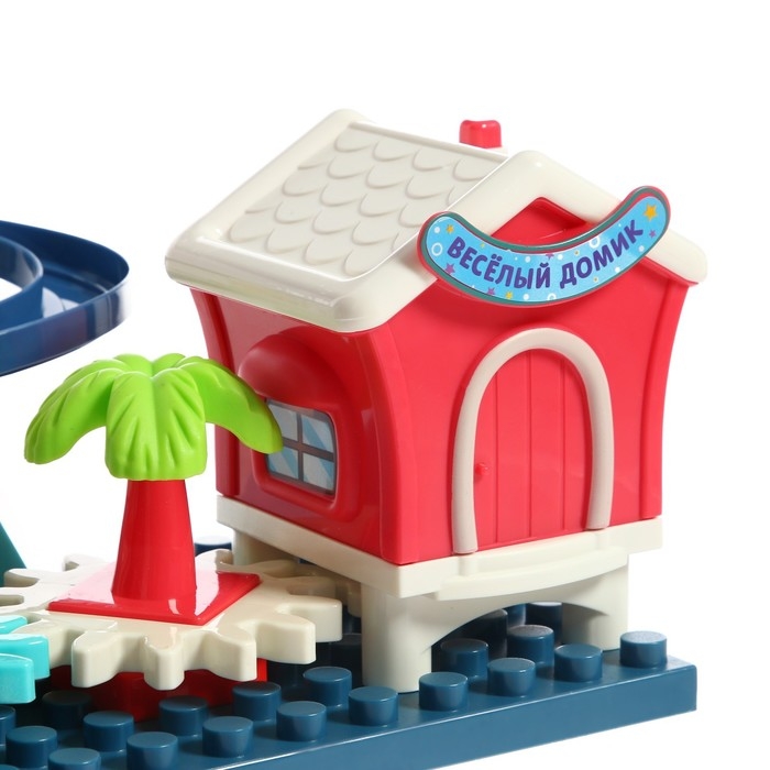 Конструктор развивающий с шестерёнками &laquo;Весёлые пингвинята&raquo;, 33 детали