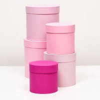 Набор шляпных коробок 5 в 1 «Феерия», 23 х 23 — 15 х 15 см Набор шляпных коробок 5 в 1 «Феерия», 23 х 23 — 15 х 15 см