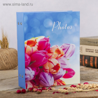Фотоальбом на 200 фото 10х15 см "Цветочная коллекция-4" МИКС