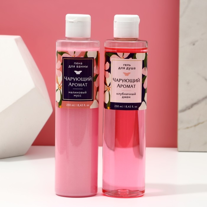 Подарочный набор косметики «История о твоей красоте», гель для душа 250 мл и пена для ванны 250 мл, ЧИСТОЕ СЧАСТЬЕ Подарочный набор косметики «История о твоей красоте», гель для душа 250 мл и пена для ванны 250 мл, ЧИСТОЕ СЧАСТЬЕ