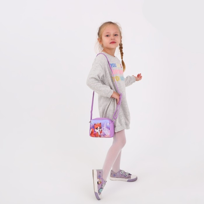 Сумка детская для девочки «Сказочная лисичка» из эко-кожи, на ремешке, 15х12х3 см Сумка детская для девочки «Сказочная лисичка» из эко-кожи, на ремешке, 15х12х3 см