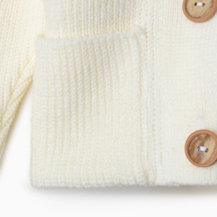 Кардиган детский KAFTAN, р. 30 (98-104 см), молочный Кардиган детский KAFTAN, р. 30 (98-104 см), молочный