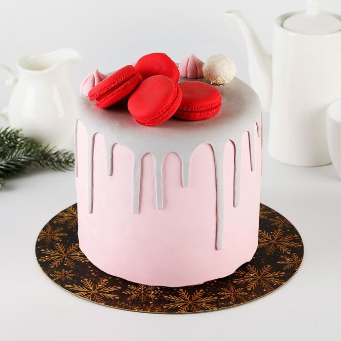 Подложка под торт усиленная &laquo;Загадай желание&raquo;, 30 см, 2 мм, Новый год