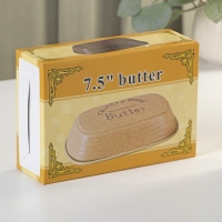 Маслёнка керамическая &laquo;Домик в деревне&raquo; 18,5&times;12,5&times;5,5 см