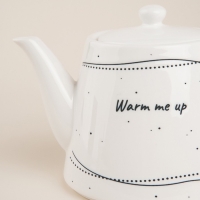 Чайник заварочный фарфоровый SL Home &laquo;Милый дом&raquo;, 900 мл, 21&times;13,8&times;13,5 см, цвет белый