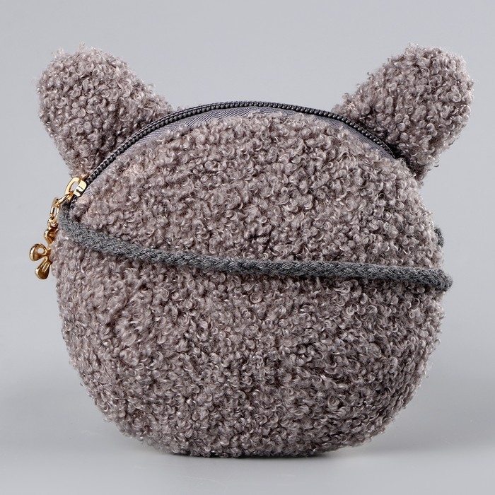 Сумка детская мягкая Сумка детская мягкая "Зайчонок", 15*13 см, серый цвет