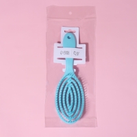 Расчёска массажная, для сушки волос, 7,5 &times; 23,5 см, цвет голубой