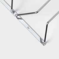 Сушилка для бокалов Доляна, 2 направляющих, 34×6×22,5 см, цвет хромированный Сушилка для бокалов Доляна, 2 направляющих, 34×6×22,5 см, цвет хромированный