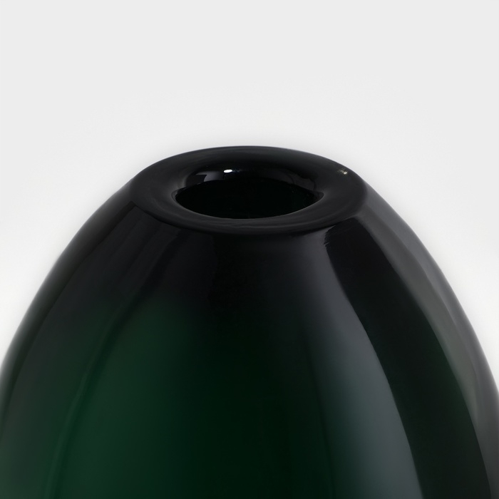 Ваза для цветов &laquo;Джозефина&raquo; из прозрачного зеленого стекла 12 х 10 х 10 см