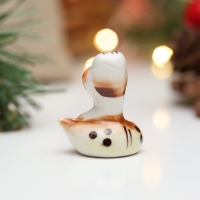 Новый год. Сувенир символ года "Змея Пупс", гжель, цвет