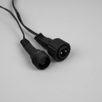Гирлянда «Нить» 10 м, IP44, УМС, тёмная нить, 100 LED, свечение тёплое белое, мерцание всех светодиодов, 24 В Гирлянда «Нить» 10 м, IP44, УМС, тёмная нить, 100 LED, свечение тёплое белое, мерцание всех светодиодов, 24 В
