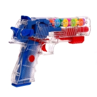 Пистолет «Техно», с шестеренками, стреляет мягкими пулями, свет, звук Пистолет «Техно», с шестеренками, стреляет мягкими пулями, свет, звук