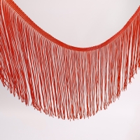 Тесьма декоративная &laquo;Бахрома&raquo;, 20 см, 5 &plusmn; 0,5 м, цвет красный