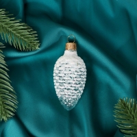 Ёлочное украшение "Шишка в снегу" микс, в подарочной упаковке, h-8см Ёлочное украшение "Шишка в снегу" микс, в подарочной упаковке, h-8см