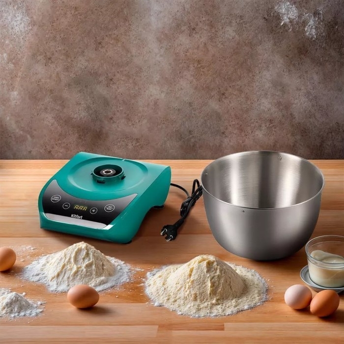 Тестомесильная машина Kitfort КТ-3476, 550 Вт, 5л, зелёная