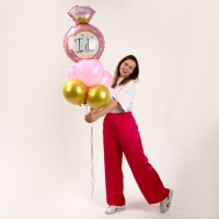 Набор шаров &laquo;Розовое кольцо&raquo;, фольга, латекс 7 шт.