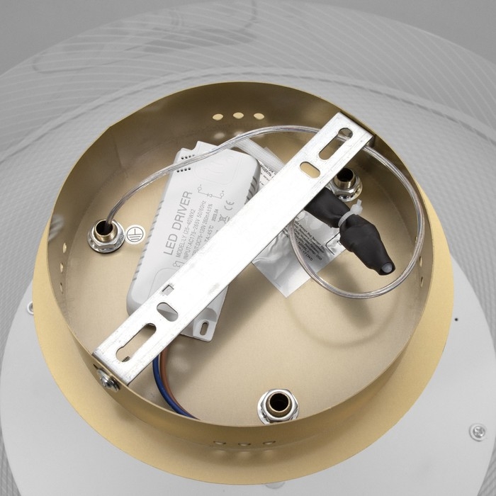 Люстра "Синтия" LED 48Вт 3000-6000К золото 50х50х20см