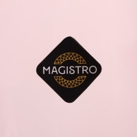 Набор бокалов для шампанского стеклянный Magistro &laquo;Иллюзия&raquo;, 180 мл, 5,5&times;27,5 см, 6 шт, цвет розовый