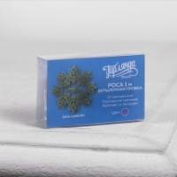 Гирлянда &laquo;Нить&raquo; 1 м роса с пробкой, IP20, серебристая нить, 10 LED, батарейка LR44х3 (в комплекте), свечение фиолетовое