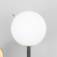 Бра "Антрес" LED 46Вт 3000-6000К черно-золотой 19х18х40 см