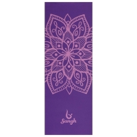 Коврик для йоги Sangh &laquo;Мандала&raquo;, 173х61х0,4 см, цвет фиолетовый