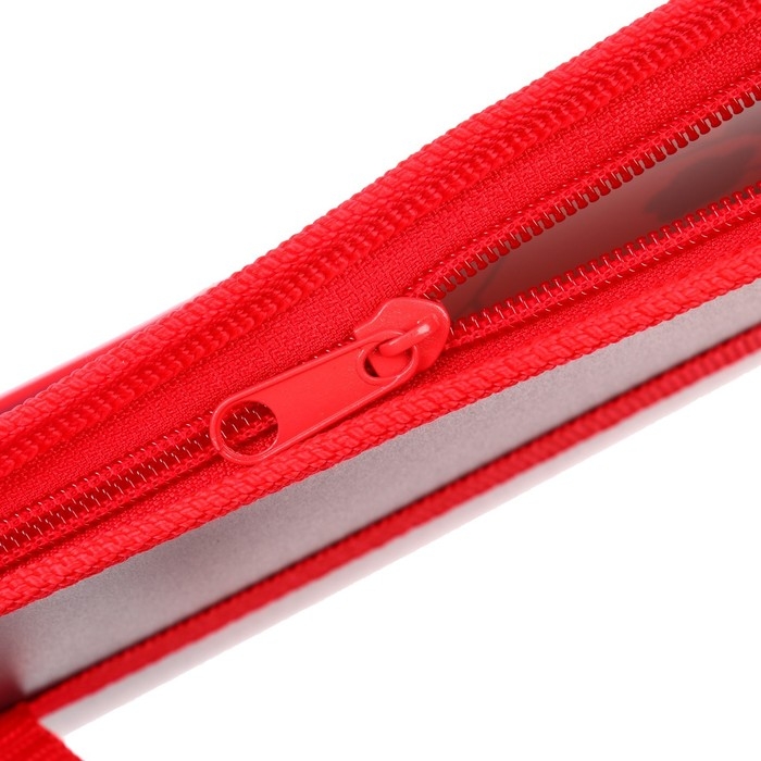 Папка А3, 470 х 335 х 50 мм, с ручками, пластиковая, молния сверху, ПМ-А3-26 "Япония" красная