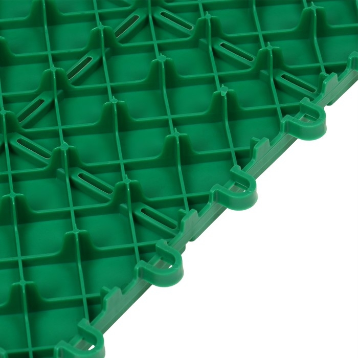 Модульное покрытие, 30 &times; 30 см, пластик, зелёное, 1 шт.